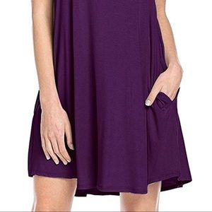 NWT Purple Plum Dress Tunic Soft & Flowy! POCKET